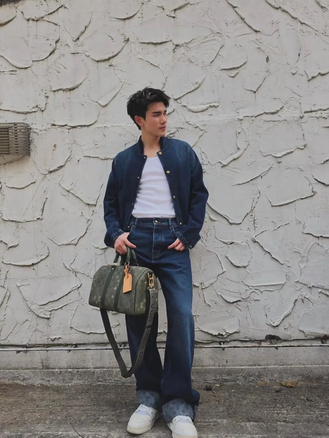 Louis Vuitton/Louis Vuitton cuffed presbyopic skateboard jeans